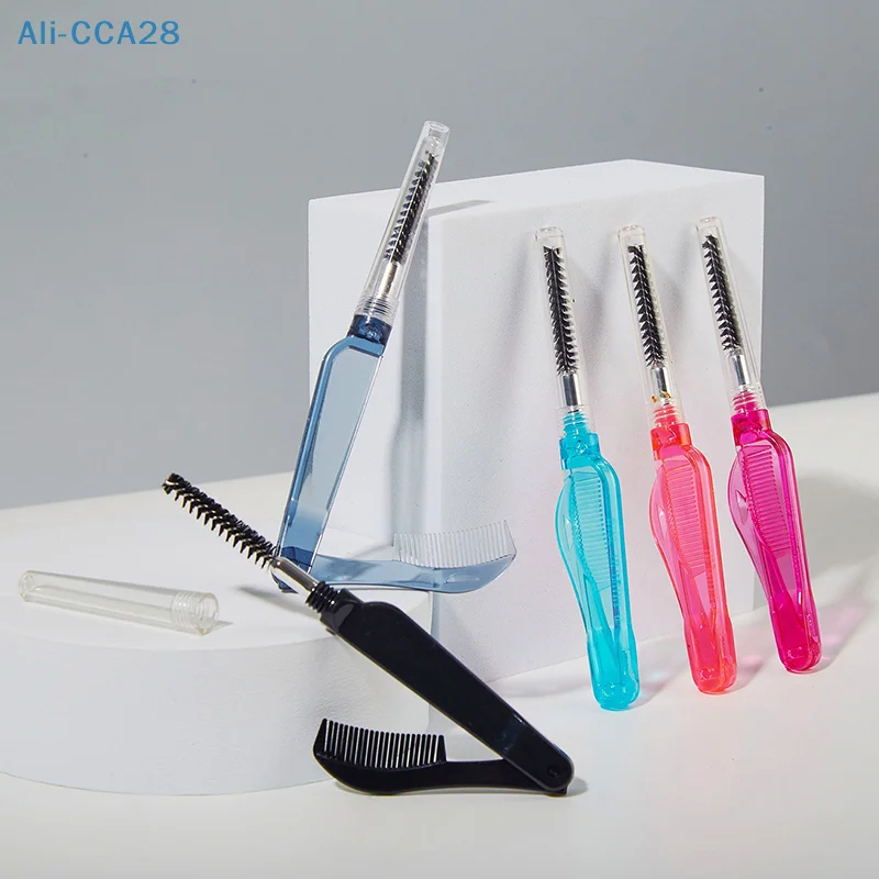 

Eyelash Curler Beauty Makeup Lash Separator Foldable Metal Eyelash Brush Comb Eyebrow Comb Foldable Mascara Curl Cosmetic Tools