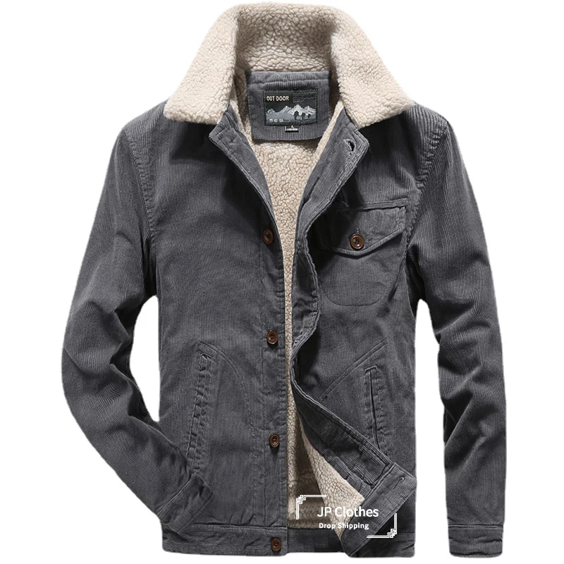Cotton Jacket Men's Autumn Winter New Velvet Thickening Warm Fleece Tops Casual Large Size M~6XL Straight Loose Cotton Jacket
Cotton Jacket Men's Autumn Winter New Velvet Thickening Warm Fleece Tops Casual Large Size M~6XL Straight Loose Cotton Jacket
