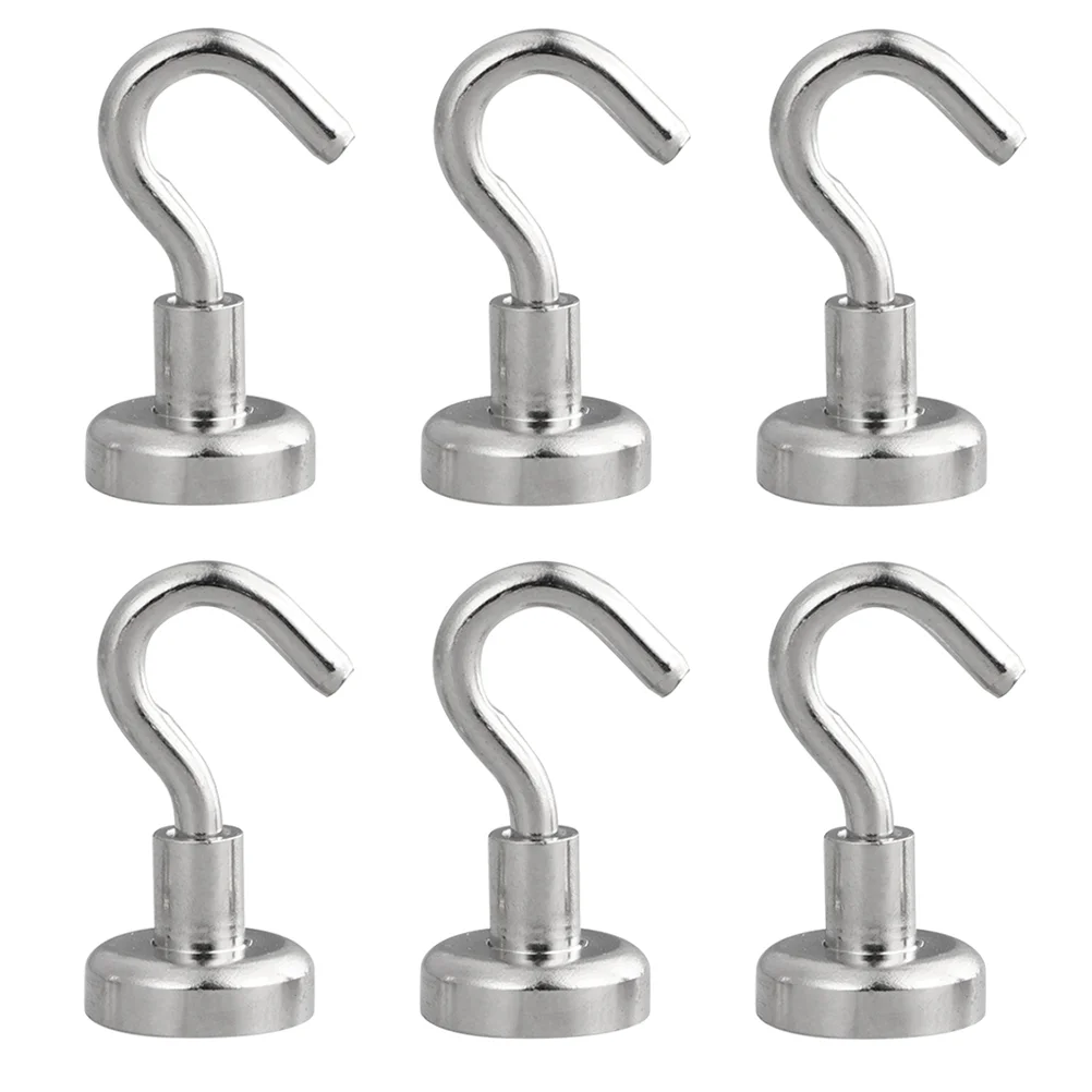 6 Pcs Magnetic Hook Hangers Heavy Duty Strong Hooks Practical Coat Force Household Hanging Holders 
6 Pcs Magnetic Hook Hangers Heavy Duty Strong Hooks Practical Coat Force Household Hanging Holders