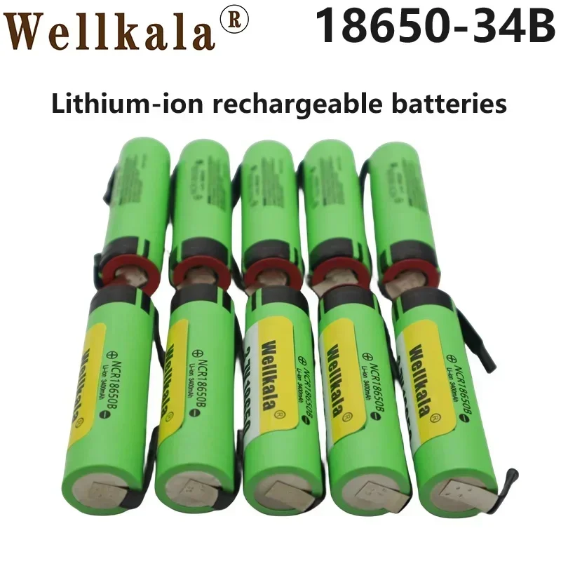 Aviation Arrival 18650 Battery 34B 30A Discharge Lithium Ion 3.7V Rechargeable Solder Pad Charger for Flashlights, Razors,Etc
Aviation Arrival 18650 Battery 34B 30A Discharge Lithium Ion 3.7V Rechargeable Solder Pad Charger for Flashlights, Razors,Etc