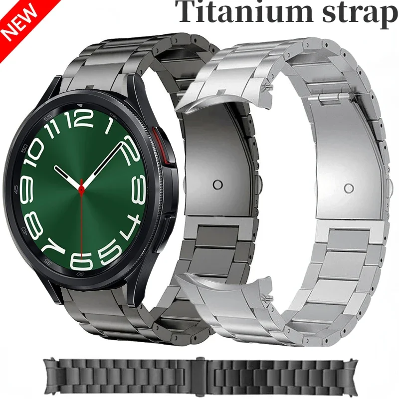 No Gap Titanium Metal Strap For Samsung Galaxy Watch 6 Classic 47mm 46mm 43mm Pro 45mm Light Bracelet Watch 6/5/4 44mm 40mm Belt
No Gap Titanium Metal Strap For Samsung Galaxy Watch 6 Classic 47mm 46mm 43mm Pro 45mm Light Bracelet Watch 6/5/4 44mm 40mm Belt