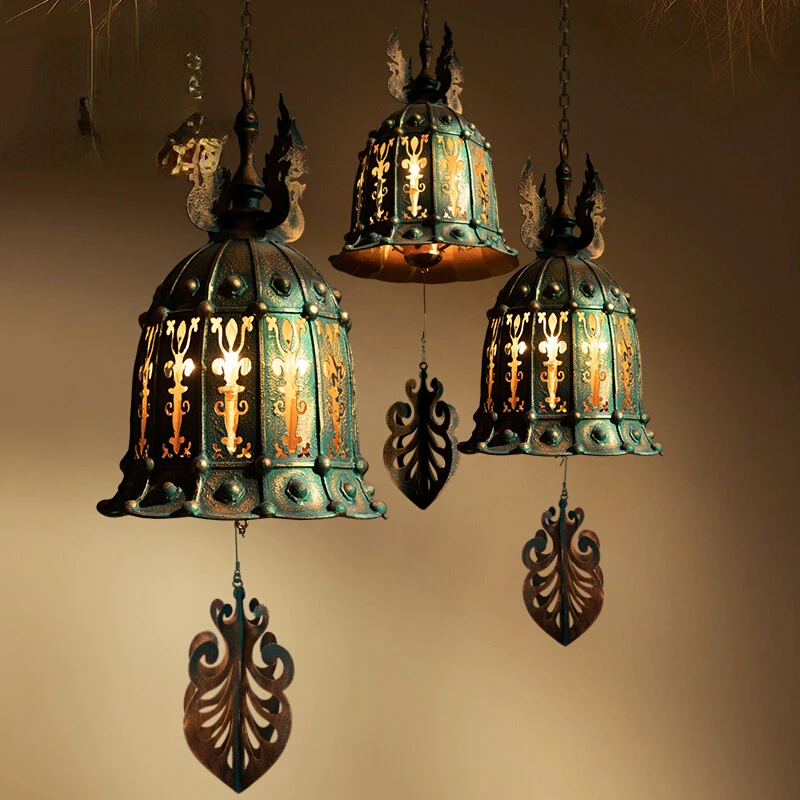 Southeast Asia Iron Hollow Carved Chandelier Decorations Thailand Traditional Hand Work Old Craft Lighting
Southeast Asia Iron Hollow Carved Chandelier Decorations Thailand Traditional Hand Work Old Craft Lighting