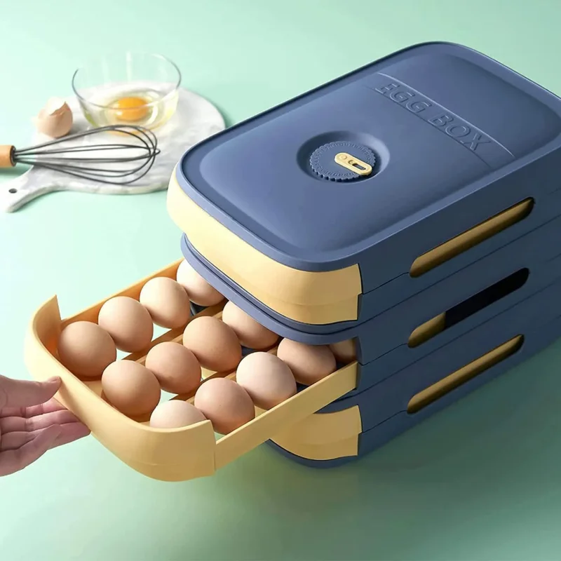2023NEW Stackable Egg Holder Storage Box Drawer Automatic Rolling Refrigerator Organizer Space Saver Container Kitchen Organizer
2023NEW Stackable Egg Holder Storage Box Drawer Automatic Rolling Refrigerator Organizer Space Saver Container Kitchen Organizer