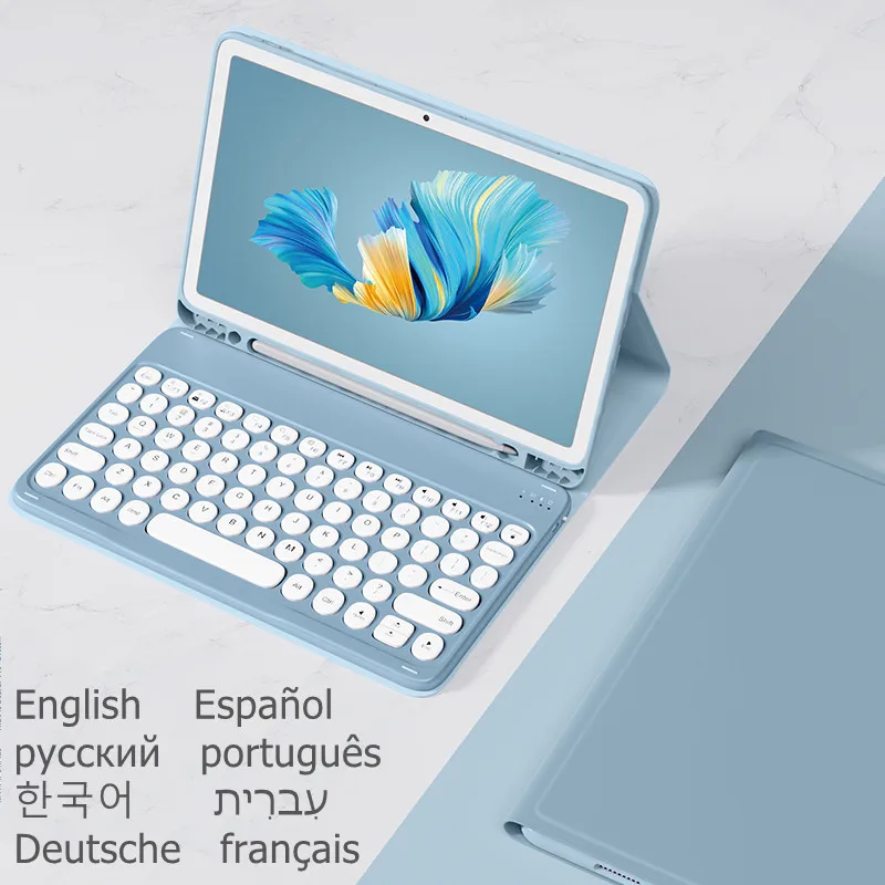 Russian Spanish English Arabic Keyboard for Samsung Galaxy Tab A7 2020 10.4 Inch Keyboard Case SM-T500 T505 Cover Keyboard Funda 
Russian Spanish English Arabic Keyboard for Samsung Galaxy Tab A7 2020 10.4 Inch Keyboard Case SM-T500 T505 Cover Keyboard Funda