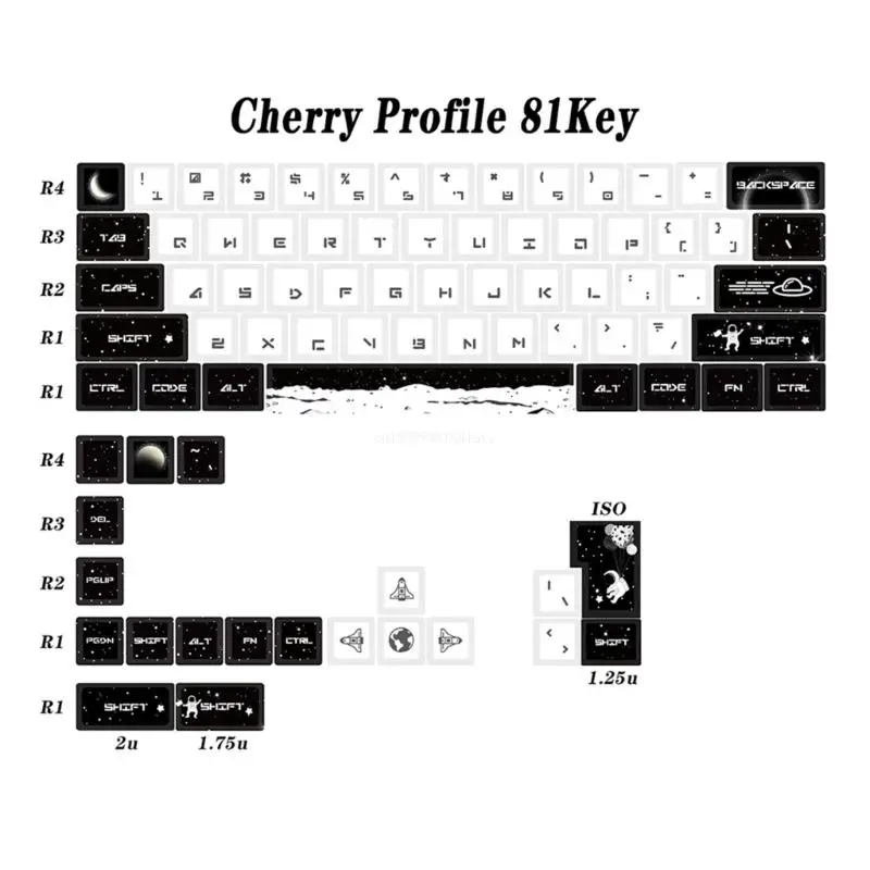 81 Keys Keycaps Theme for 61/64/68 ANSI / 60% Layout MX-switches Mechanical Keyboard Spacebar 6.25u Dropship
81 Keys Keycaps Theme for 61/64/68 ANSI / 60% Layout MX-switches Mechanical Keyboard Spacebar 6.25u Dropship