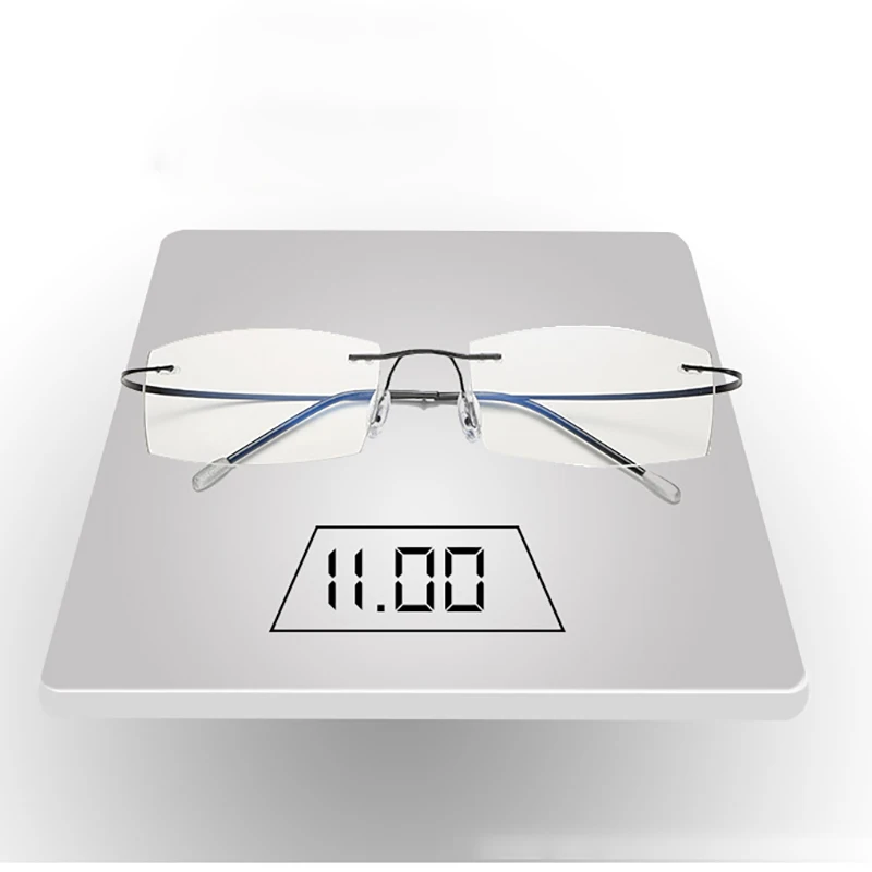 Men's Anti Blue Light Blocking Reading Glasses Cut Frameless Metal HD Lens Eyewear Women Prescription Presbyopic Glasses +400 42 Mallzona Sfe69222696014330a1128d8a5076f5afi Men's Anti Blue Light Blocking Reading Glasses Cut Frameless Metal HD Lens Eyewear Women Prescription Presbyopic Glasses +400 Mallzona