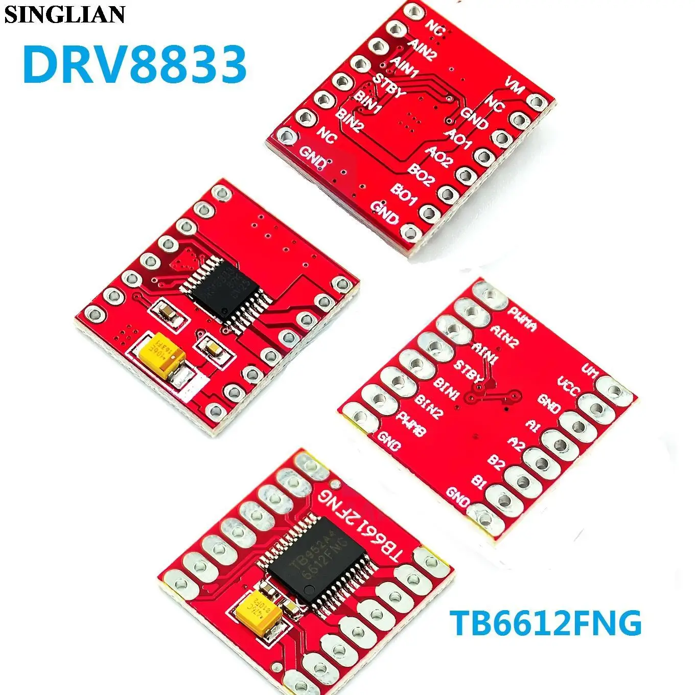 TB6612FNG DRV8833 Motor Drive Board Module Small Volume High Performance Balanced Trolley Surpass L298N
TB6612FNG DRV8833 Motor Drive Board Module Small Volume High Performance Balanced Trolley Surpass L298N