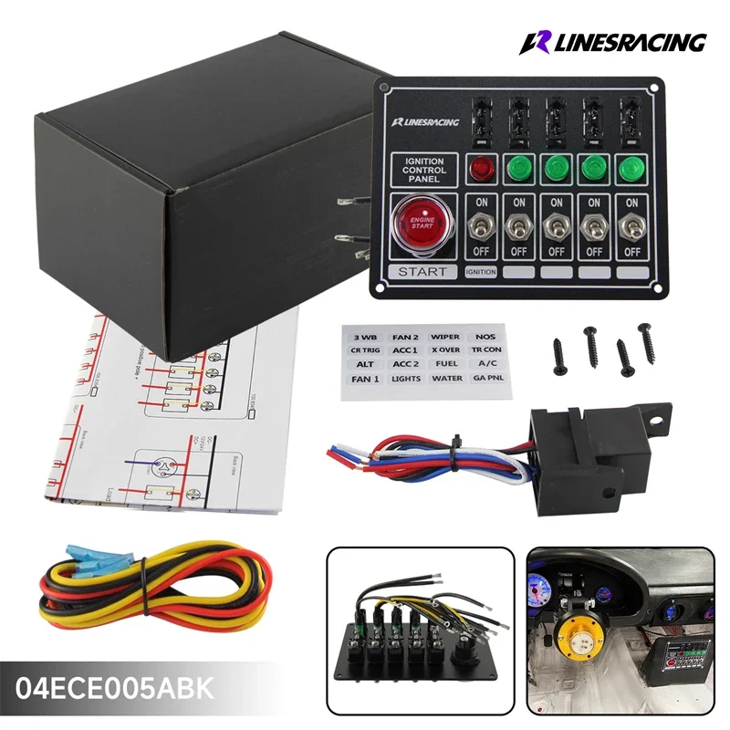 Алюминиевая гоночная новая версия LR, панель переключателя, гоночная модель, пяти способов запуска двигателя, 5 переключателей, плавленый АБС-пластик, черный
Алюминиевая гоночная новая версия LR, панель переключателя, гоночная модель, пяти способов запуска двигателя, 5 переключателей, плавленый АБС-пластик, черный