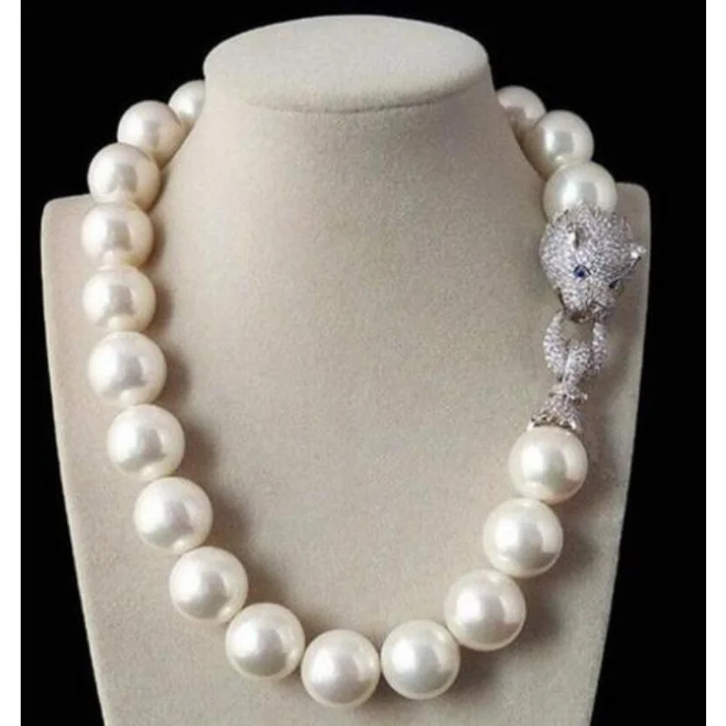 Tremendous Big Sweater chain Beautiful NEW Huge 16mm Genuine White blue South Sea Shell Pearl Necklace jewelry Wonderful
Tremendous Big Sweater chain Beautiful NEW Huge 16mm Genuine White blue South Sea Shell Pearl Necklace jewelry Wonderful
