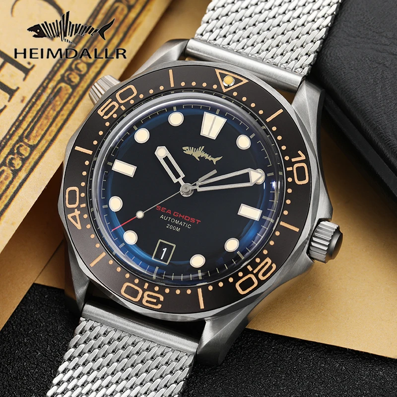 Heimdallr Sea Ghost Titanium Watch NH35 Mechanical Diver Watch C3 Luminous Sapphire Crystal AR-Coating 200m Men NTTD Wristwatch
Heimdallr Sea Ghost Titanium Watch NH35 Mechanical Diver Watch C3 Luminous Sapphire Crystal AR-Coating 200m Men NTTD Wristwatch