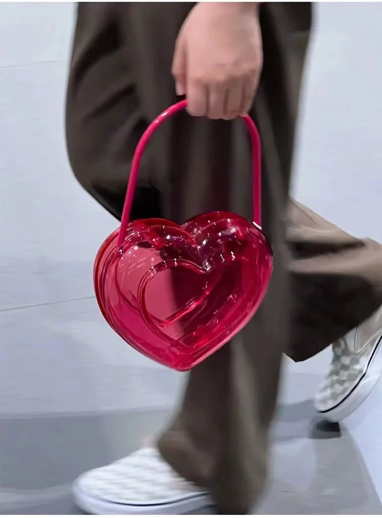 Niche Design Transparent Love Bag Acrylic Box Bag Shell Bag Fashion Simple Handbag Popular Versatile Handbag Mobile Phone Bag
Niche Design Transparent Love Bag Acrylic Box Bag Shell Bag Fashion Simple Handbag Popular Versatile Handbag Mobile Phone Bag