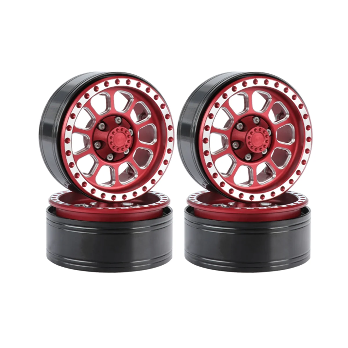 4Pcs 110G/Pcs Heavy Duty 1.9 Beadlock Wheel Rim Hub for 1/10 RC Crawler Car Axial SCX10 Traxxas TRX4 RC4WD D90 VS4-10,1
4Pcs 110G/Pcs Heavy Duty 1.9 Beadlock Wheel Rim Hub for 1/10 RC Crawler Car Axial SCX10 Traxxas TRX4 RC4WD D90 VS4-10,1