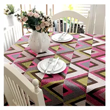 Canvas Tablecloths, Waterproof Table Covers Geometric Triangle Pink Green Dining Table Coffee Table Deco
Canvas Tablecloths, Waterproof Table Covers Geometric Triangle Pink Green Dining Table Coffee Table Deco