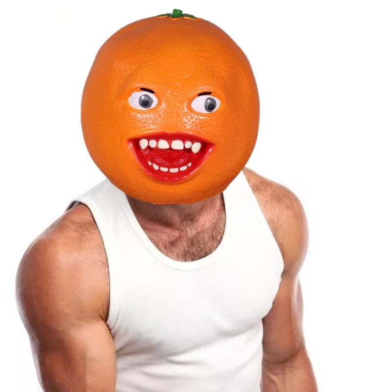 Annoying Orange Mask Funny Realistic Fruit Masks Full Face Smiling Headgear Cute Novelty Halloween Costumes for Women
Annoying Orange Mask Funny Realistic Fruit Masks Full Face Smiling Headgear Cute Novelty Halloween Costumes for Women