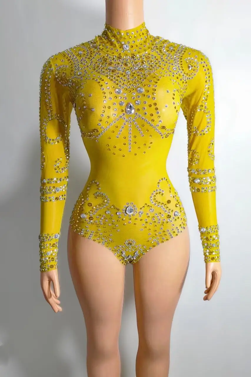 2022 Rhinestone Transparent 5 Colors Bodysuit Birthday Celebrate Sexy Stretch Costume Women Dancer Show Evening Outfit
2022 Rhinestone Transparent 5 Colors Bodysuit Birthday Celebrate Sexy Stretch Costume Women Dancer Show Evening Outfit