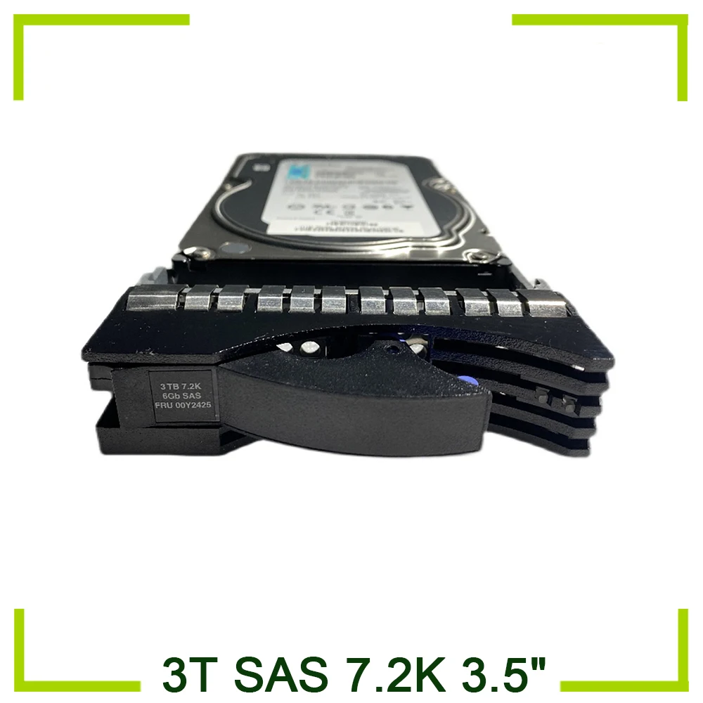 

HDD For IBM Hard Disk 3T SAS 7.2K 3.5" Hard Drive 00Y2425 00Y2473 V3500 V3700