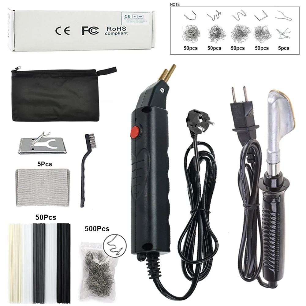 100W Plastic Welding Machine, 220V Thermal Stapler Electric Soldering Iron Car Bumper Repair Kit PVC Portable Garage Tools
100W Plastic Welding Machine, 220V Thermal Stapler Electric Soldering Iron Car Bumper Repair Kit PVC Portable Garage Tools