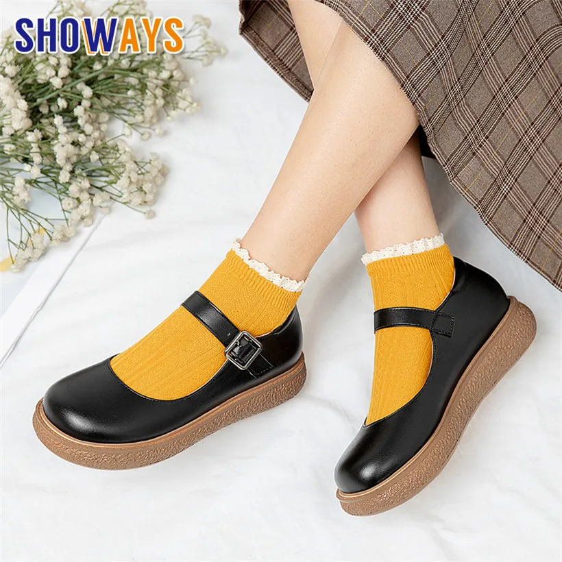 Plus Size Sweet Women Flats White Black Casual Party Round Toe Platform Mary Janes Buckle Strap Thick Heels Lovely Lolita Shoes
Plus Size Sweet Women Flats White Black Casual Party Round Toe Platform Mary Janes Buckle Strap Thick Heels Lovely Lolita Shoes