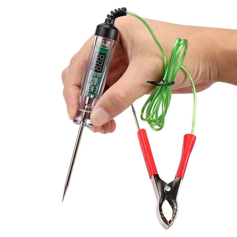Probe Pen 3-36V DC Car Truck Voltage Circuit Tester Digital Display Long Probe Pen Car Repair Tool Automobiles Parts Probe Pen
Probe Pen 3-36V DC Car Truck Voltage Circuit Tester Digital Display Long Probe Pen Car Repair Tool Automobiles Parts Probe Pen