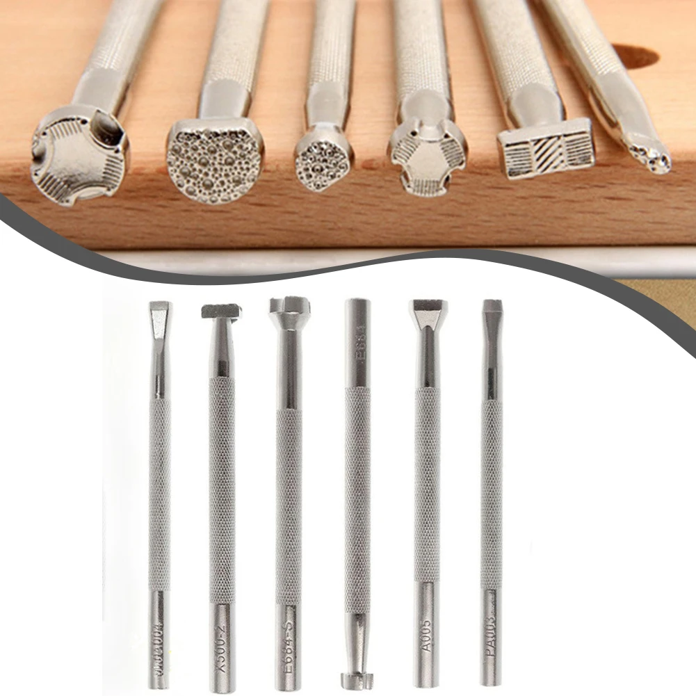 6pcs Metal Leather Printing Tool 10cm 3.94inch For Leather Processing Stamping Metal Wood Gold Silver Copper Leathercraft Tools
6pcs Metal Leather Printing Tool 10cm 3.94inch For Leather Processing Stamping Metal Wood Gold Silver Copper Leathercraft Tools