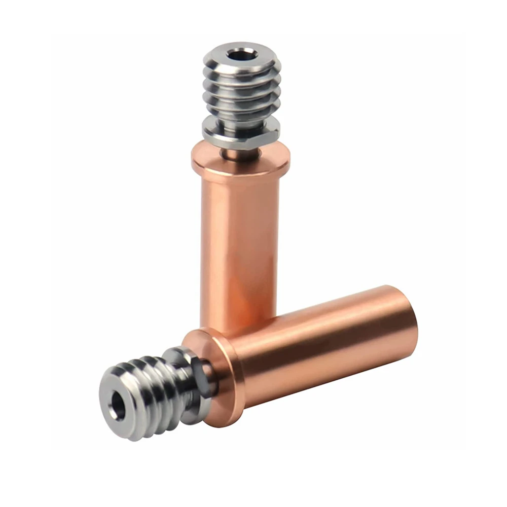 2pcs Upgrade All Metal Bimetal Heatbreak Copper Titanium TC4 Throat High Temperature Compatible with Mega Pro 1.75mm Filament
2pcs Upgrade All Metal Bimetal Heatbreak Copper Titanium TC4 Throat High Temperature Compatible with Mega Pro 1.75mm Filament