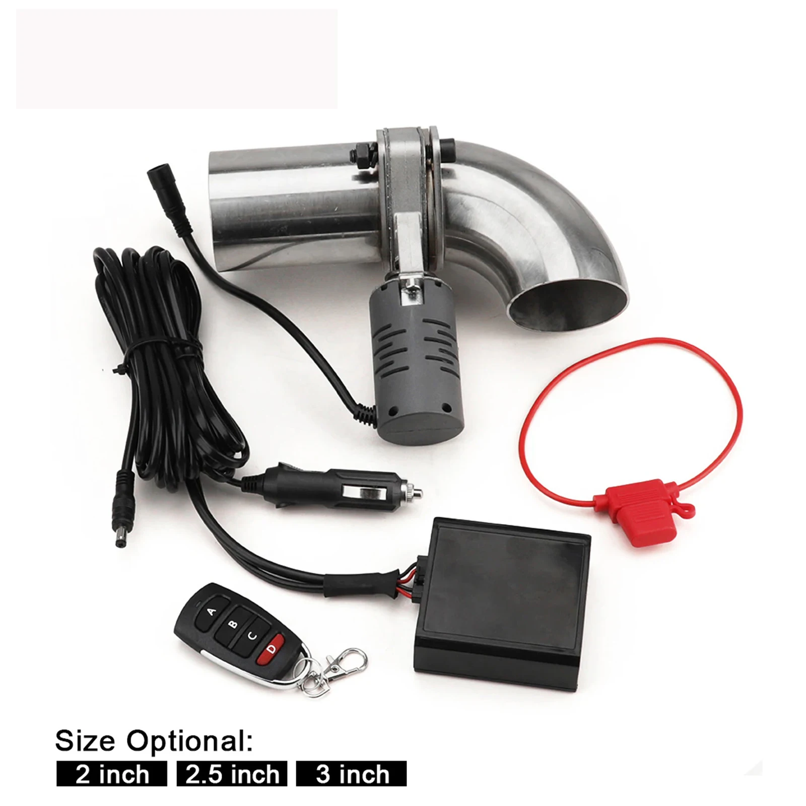 2 inch Exhaust Valve Muffler Cutout Kit Electric Exhaust Cutout Pipe Valve Set Automobile Wireless Remote Control Valve System
2 inch Exhaust Valve Muffler Cutout Kit Electric Exhaust Cutout Pipe Valve Set Automobile Wireless Remote Control Valve System
