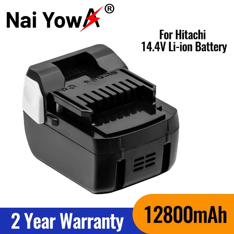 

100% Replacement 14.4v12.8Ah Li-ion power tool battery for HITACHI BSL1415 BSL1430 CD14DSL DH14DSL DS14DSL 329901 Cordless Drill