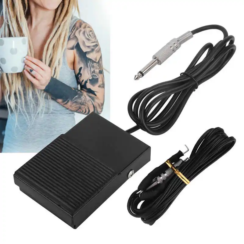Tattoo Foot Pedal Controller Foot Switch Tattoo Machine Clip Cord Accessory Set Suitable For Most Tattoo Power Supply
Tattoo Foot Pedal Controller Foot Switch Tattoo Machine Clip Cord Accessory Set Suitable For Most Tattoo Power Supply