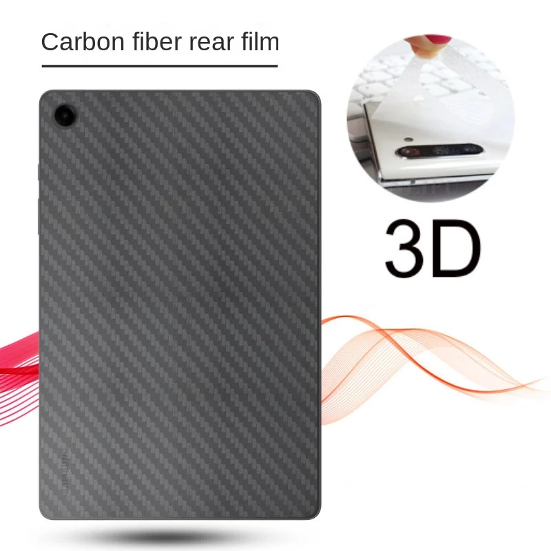 

For Samsung Galaxy Tab A9 8.7 2023 SM-X110/A9 Plus 11"A9 Plus 3D Transparent Carbon Fiber Rear Back Skin Film