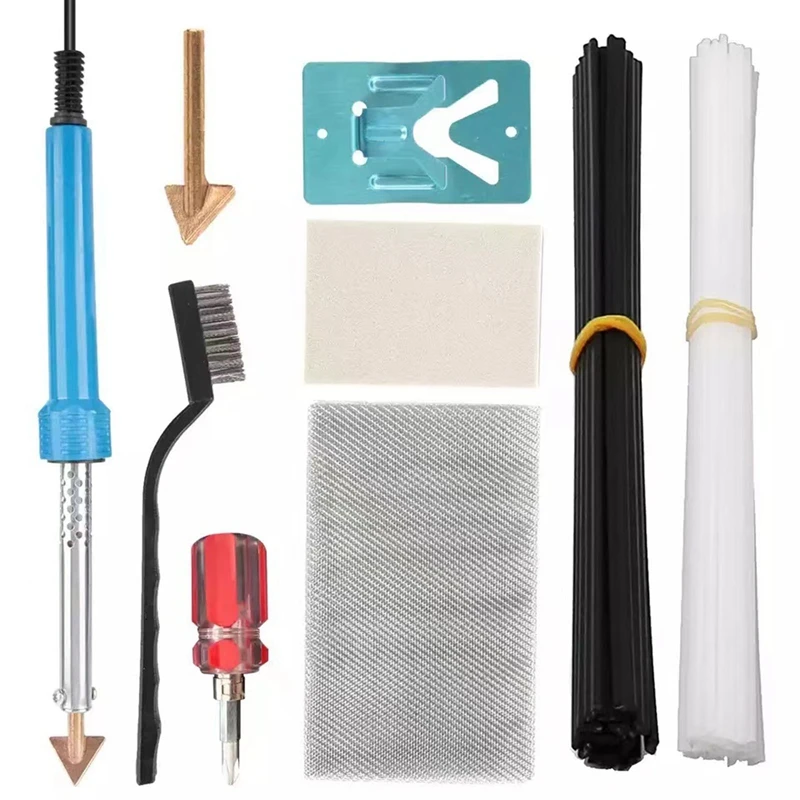 80W Smoothing Iron For Car Bumper Repair, Household Electric Soldering Iron Kit With Welding Rods
80W Smoothing Iron For Car Bumper Repair, Household Electric Soldering Iron Kit With Welding Rods
