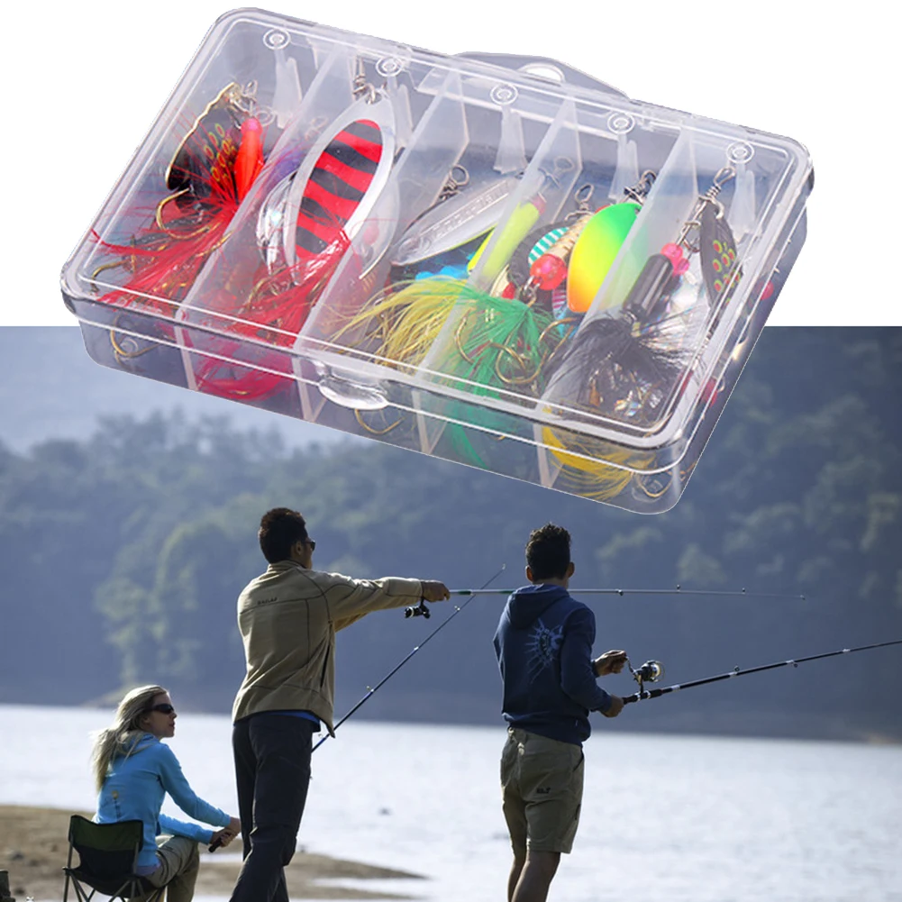 20pcs/set Metal Spinner Baits Fishing Hook Sequins Bait Kit Spoons Lure Streamlined Design Hard Lures Active Swimming Posture
20pcs/set Metal Spinner Baits Fishing Hook Sequins Bait Kit Spoons Lure Streamlined Design Hard Lures Active Swimming Posture