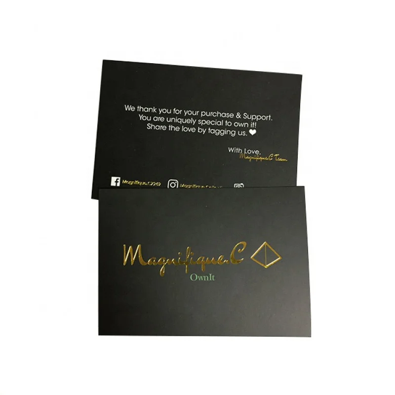 Custom cheap custom print postcards silver gold foil greeting card printing business thank you for your order shopping purchase
Custom cheap custom print postcards silver gold foil greeting card printing business thank you for your order shopping purchase