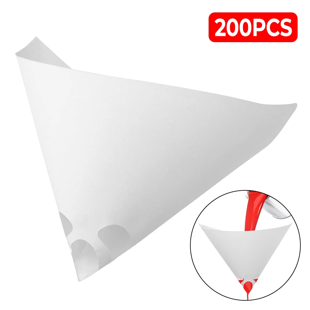 

200 Pcs Purifying Straining Cup Funnel Disposable Paint Filter 100 Mesh Paper Filters Conical Nylon Micron Papers