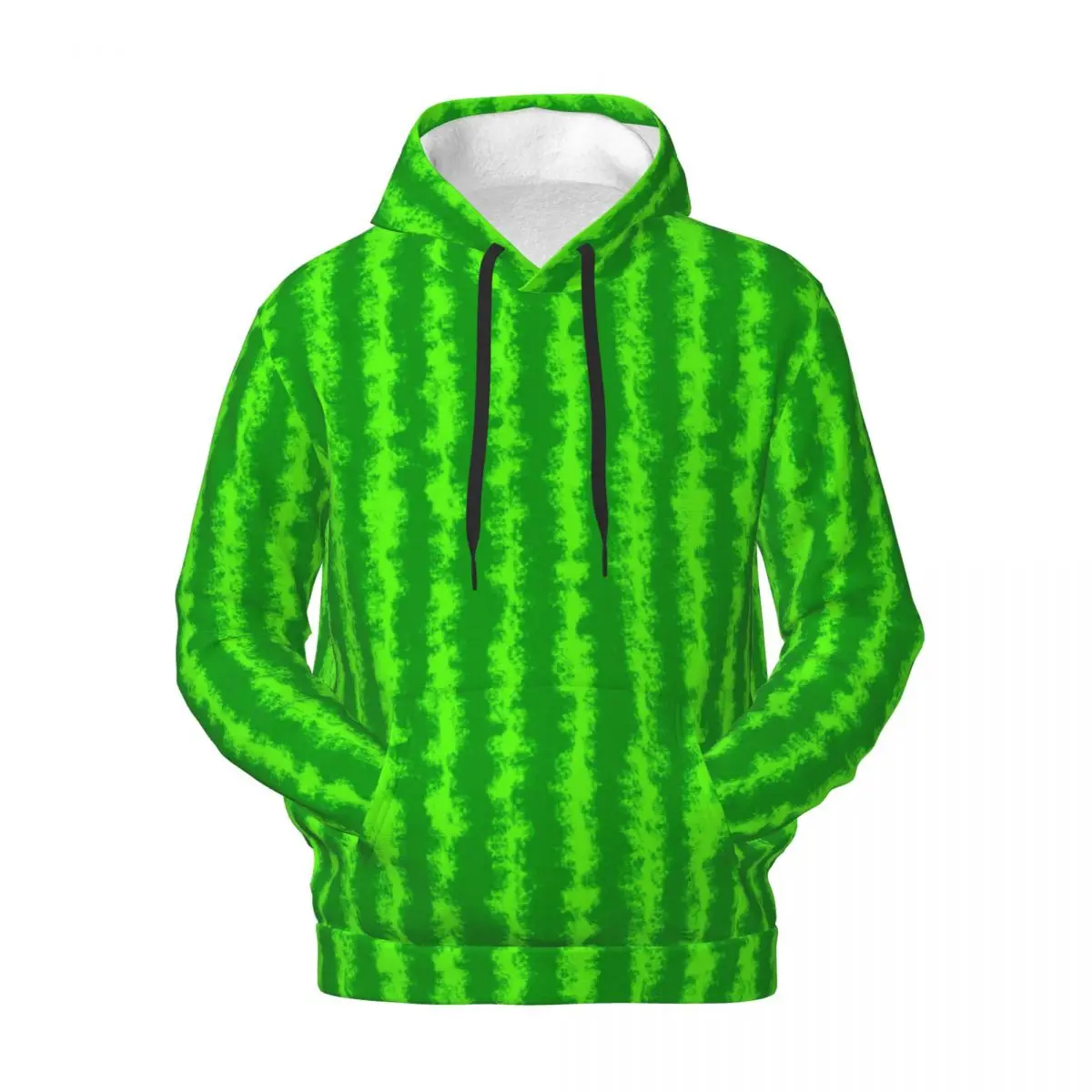 

Уличная одежда в зеленую полоску, толстовки, зимняя верхняя одежда с принтом арбуза, свитшоты, Мужской пуловер оверсайз с графическим принтом в стиле хип-хоп