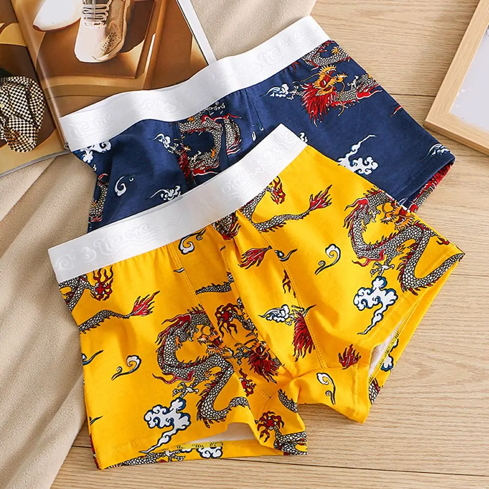 1pc Dragon Printed Men's Boxer Shorts New Soft Cotton Lingerie Underwear U-Convex Pouch Briefs Elastic Middle Waist Men Panties
1pc Dragon Printed Men's Boxer Shorts New Soft Cotton Lingerie Underwear U-Convex Pouch Briefs Elastic Middle Waist Men Panties