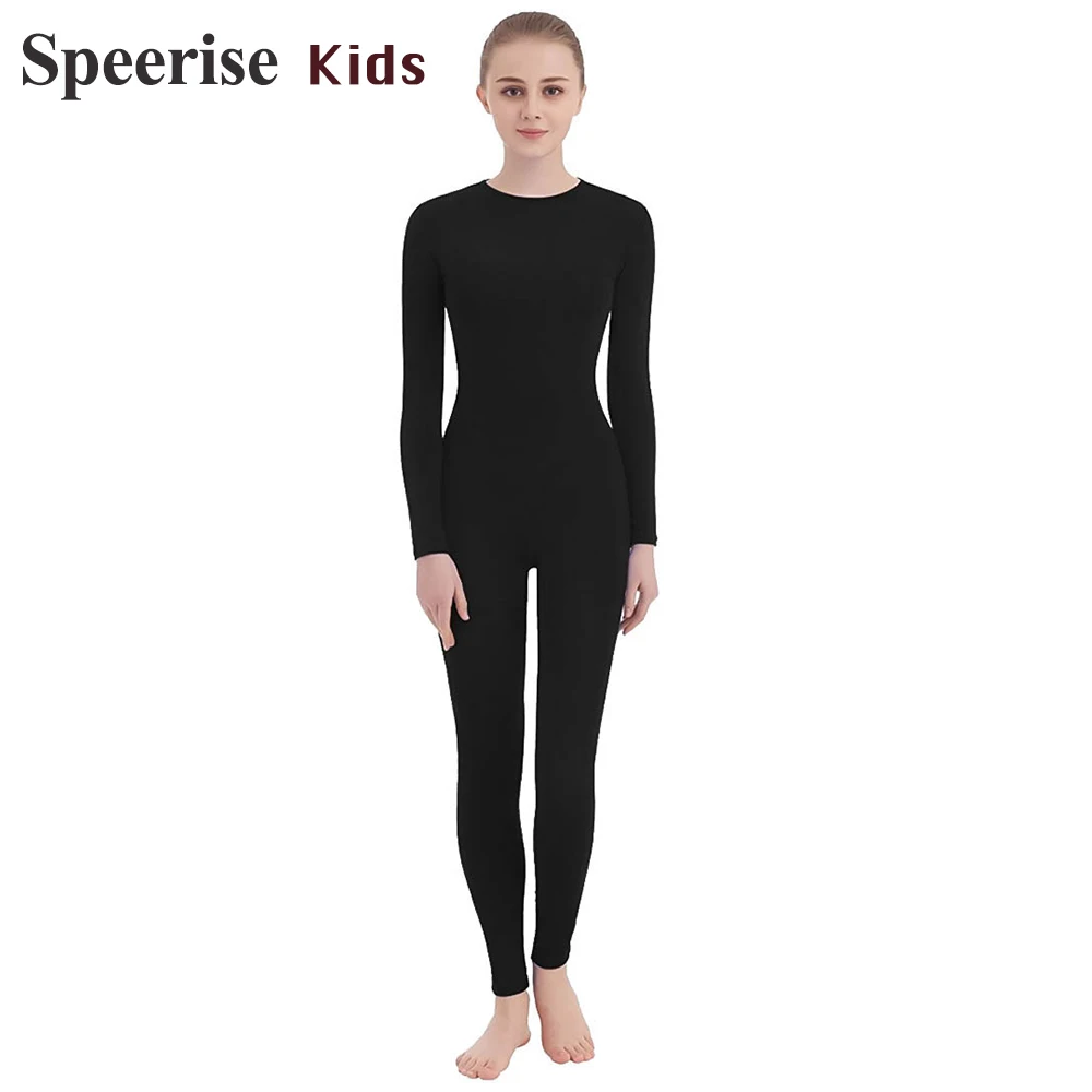 

Girls Toddlers Gymnastics Unitard Spandex Long Sleeve Back Zipper Ballet Lycra One-piece Dance Suit Dancewear Dancing Jumpsuit