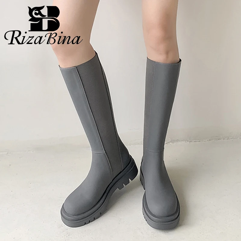 RIZABINA New Arrival Women Knee Boot Real Leather Winter Women'S Shoes Casual Club Ladies Long Boot Footwear Size 34-39
RIZABINA New Arrival Women Knee Boot Real Leather Winter Women'S Shoes Casual Club Ladies Long Boot Footwear Size 34-39