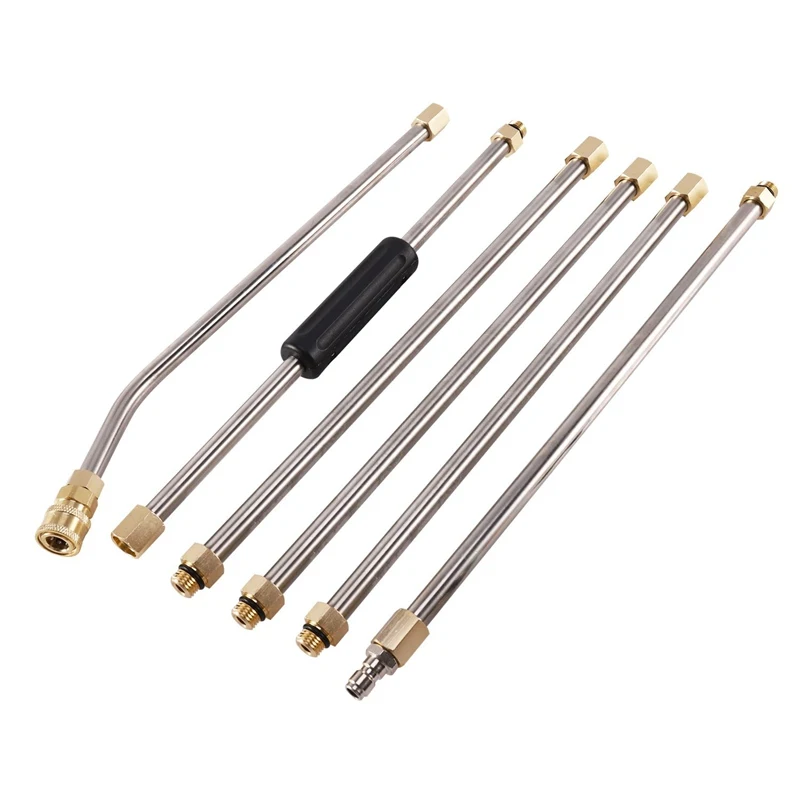 

1 Set 4000 PSI Pressure Washer Wand Extension Kit 90Inch/7.5Ft Power Washer Replacement 1/4 Inch Quick Connect With 5 Pressure W