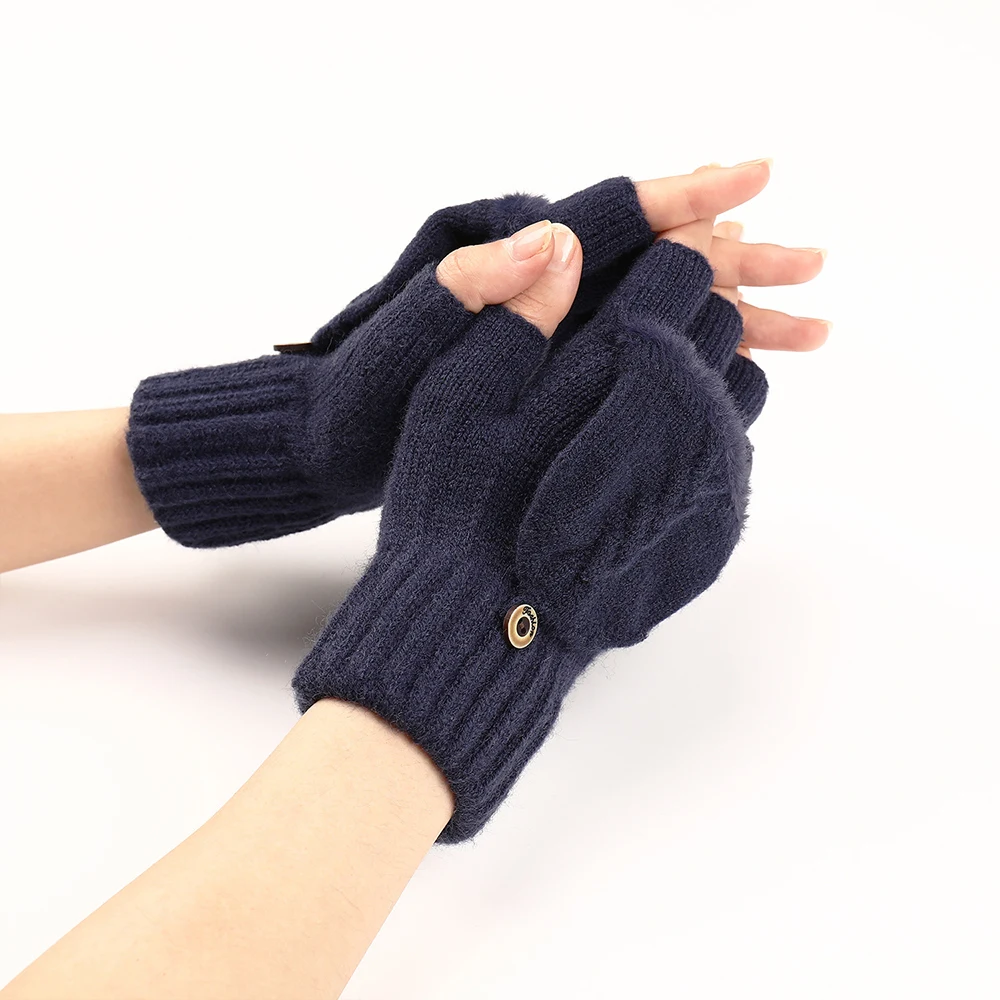 Unisex Exposed Finger Mittens Women Half Finger Glove Elastic Knitted Flip Gloves Winter Warm Touchscreen Gloves Men Mitten
Unisex Exposed Finger Mittens Women Half Finger Glove Elastic Knitted Flip Gloves Winter Warm Touchscreen Gloves Men Mitten