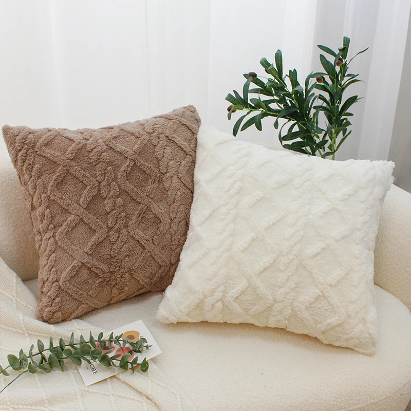 CANIRICA Throw Pillow Cover Cushion for Home Sofa Geometric Patterns Plush Faux Wool Pillow Cases Covers Bed Decorative 50x50cm
CANIRICA Throw Pillow Cover Cushion for Home Sofa Geometric Patterns Plush Faux Wool Pillow Cases Covers Bed Decorative 50x50cm
