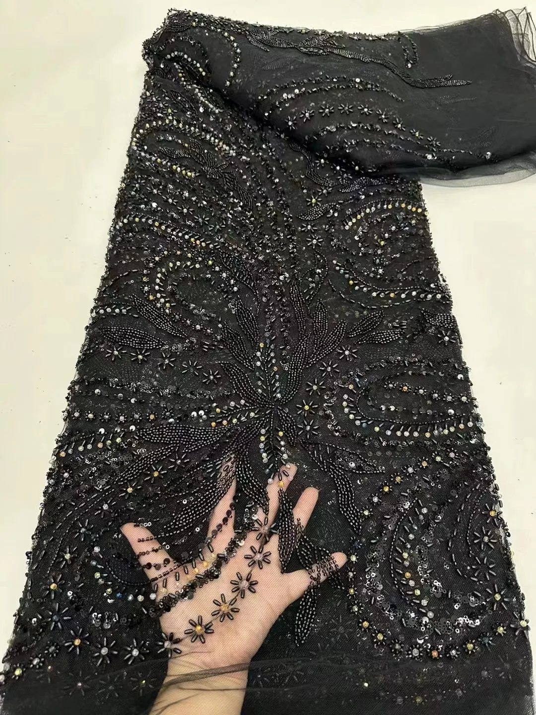 Blue Beautiful Embroidery Pearl Sequins African French Tulle Lace Fabric High Quality Luxury Heavy Handmade Beaded Wedding Lace
Blue Beautiful Embroidery Pearl Sequins African French Tulle Lace Fabric High Quality Luxury Heavy Handmade Beaded Wedding Lace