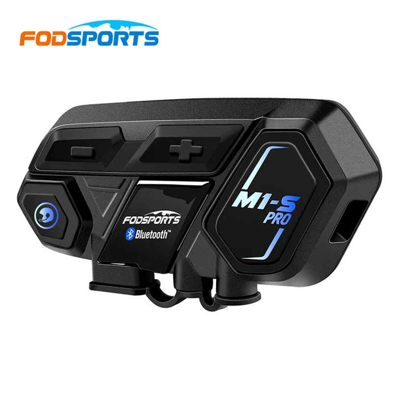 

Fodsports M1-S Pro Helmet Intercom Headset Motorcycle Waterproof Bluetooth 5.0 Interphone 8 Rider 2000M Intercomunicador