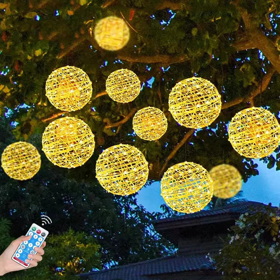 5 Pack Solar Globe Ball Fairy String Light Outdoor Christmas Tree Solar Rattan Globe Ball Hanging Light For Party Wedding Decor
5 Pack Solar Globe Ball Fairy String Light Outdoor Christmas Tree Solar Rattan Globe Ball Hanging Light For Party Wedding Decor