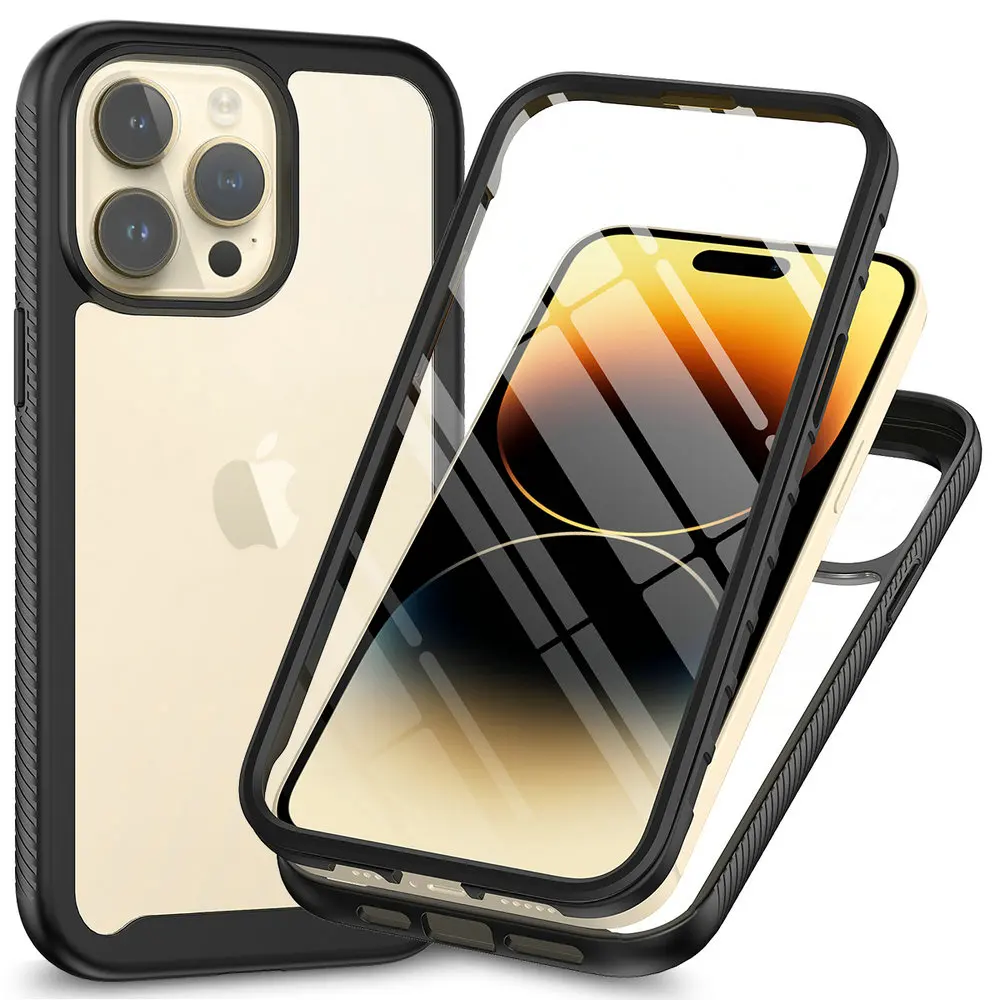 Прозрачный чехол для iPhone 15 Pro Max 2023, задняя панель, Передняя пленка, Обложка для iPhone 15 Plus, iPhone 15 5G, 360 Защита, ударопрочный чехол для телефона
Прозрачный чехол для iPhone 15 Pro Max 2023, задняя панель, Передняя пленка, Обложка для iPhone 15 Plus, iPhone 15 5G, 360 Защита, ударопрочный чехол для телефона