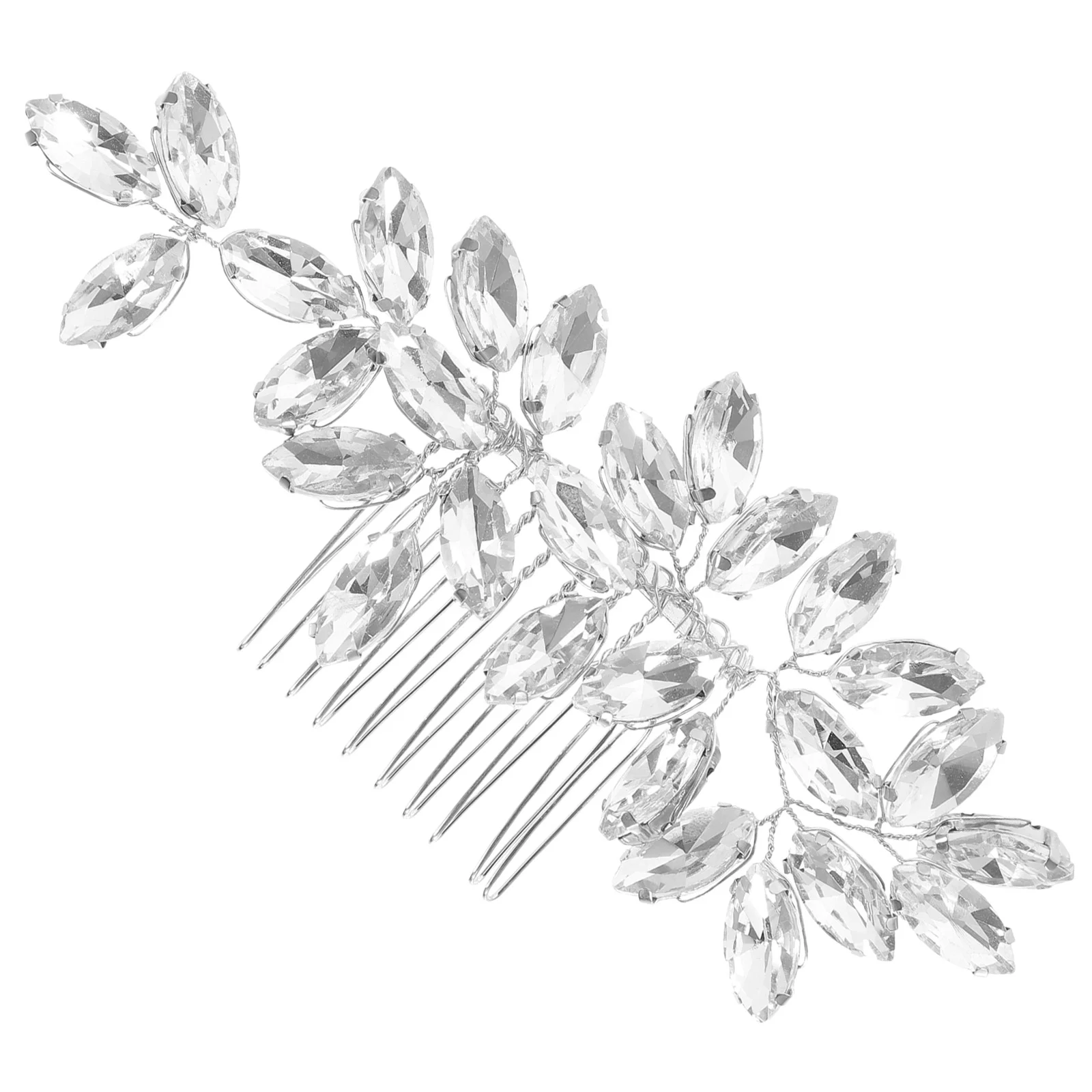 

Crystal Hair Accessories Wedding Bridal for Women Rhinestone Bobby Pins Comb Brides Sparkly Zinc Alloy Miss Decor