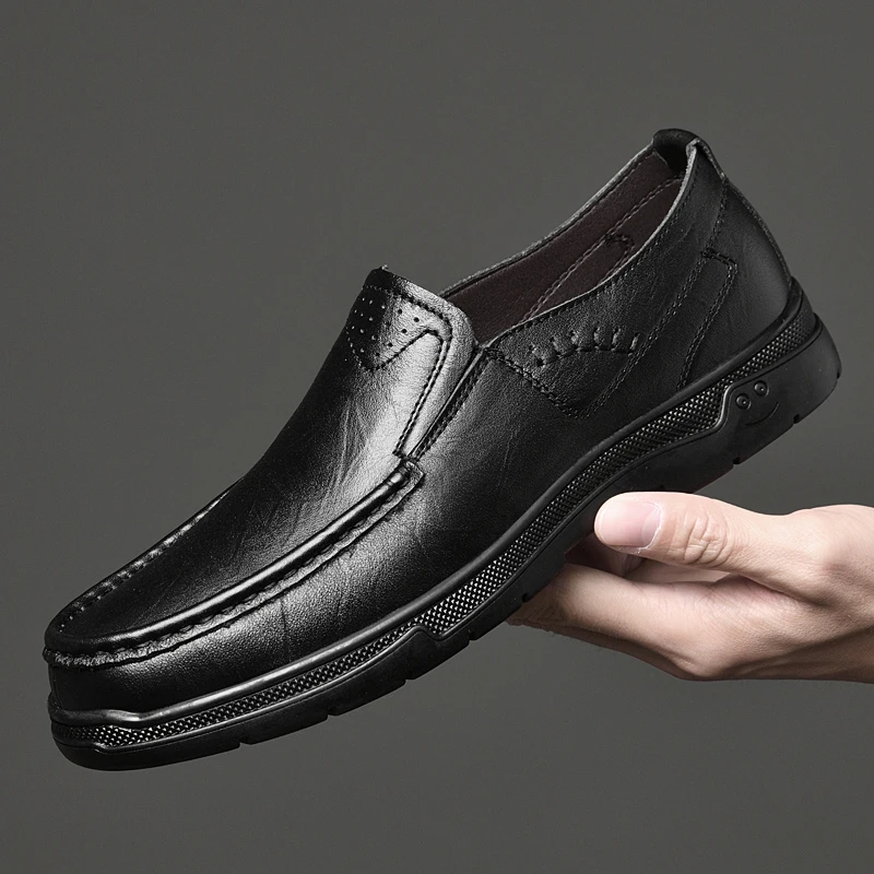 Мокасины мужские из натуральной воловьей кожи, туфли ручной работы, без застежки, плоская подошва, повседневная Роскошная удобная обувь, лоферы
Мокасины мужские из натуральной воловьей кожи, туфли ручной работы, без застежки, плоская подошва, повседневная Роскошная удобная обувь, лоферы