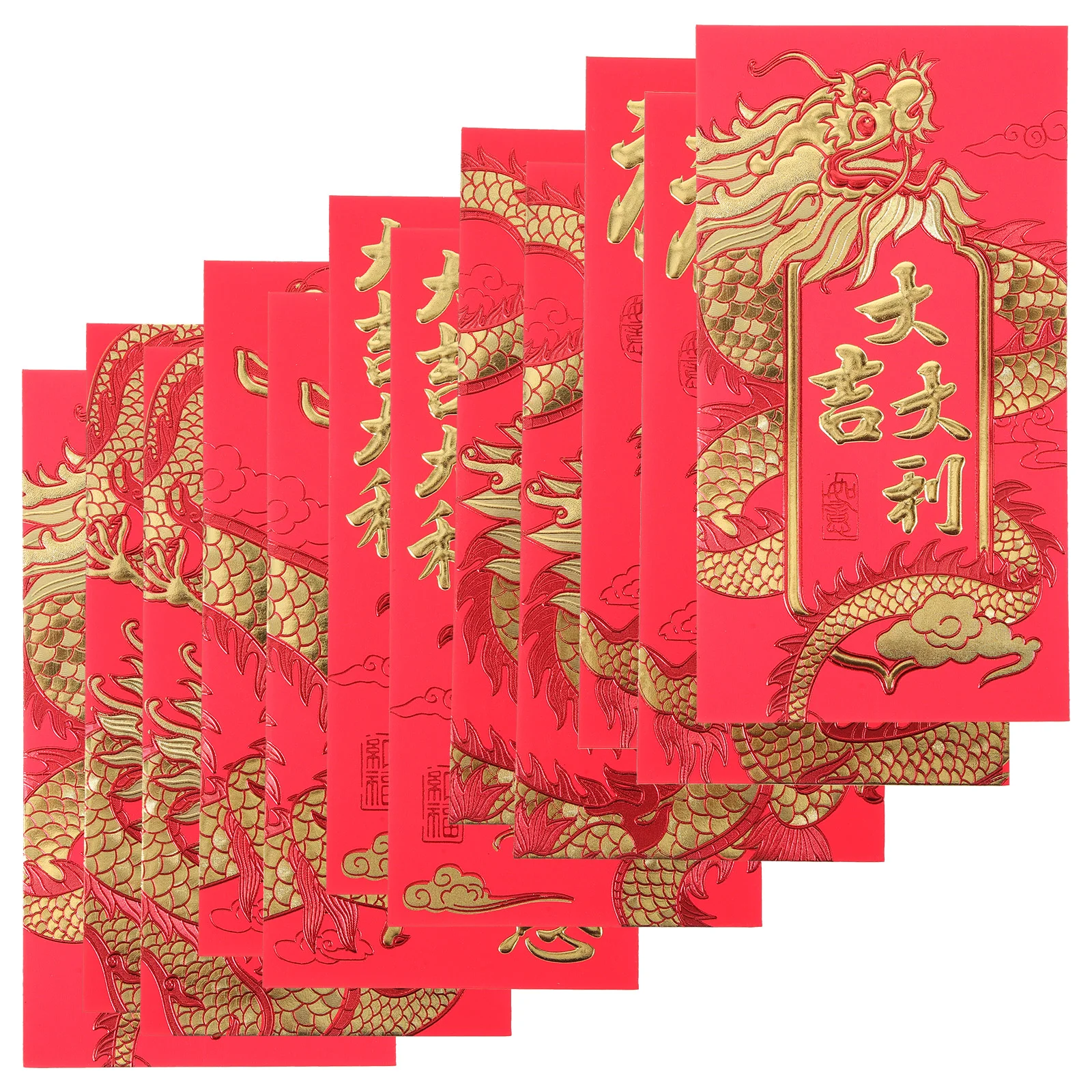 

Red Packet 2024 Year of The Dragon New Personalized Cartoon Spring Festival Hundred Yuan Envelope (t2312) 30pcs