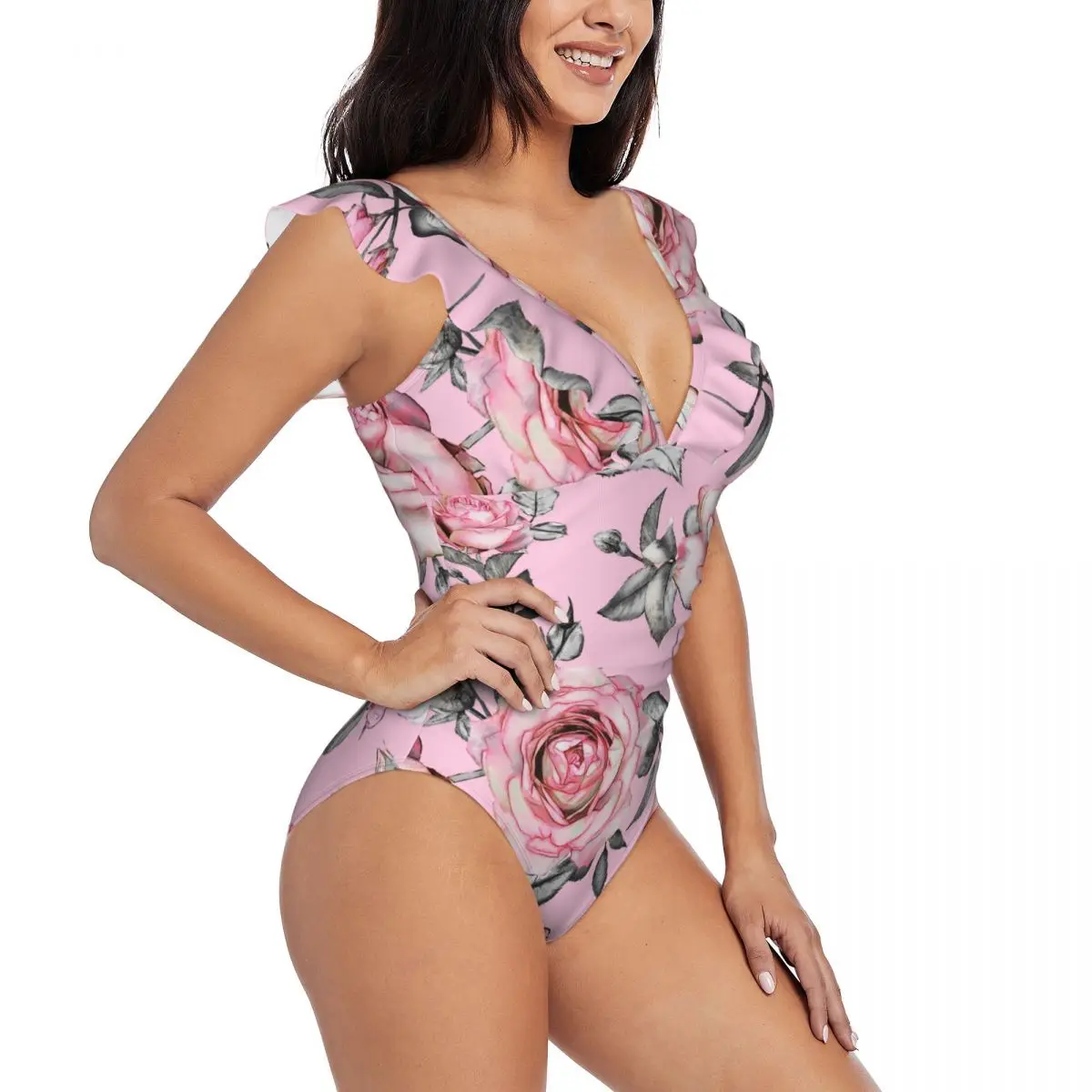 Sexy One Piece Swimsuit 2023 Women Rose Leaves In Pastel Color Ruffled Swimwear Monokini Female Bodysuit Girl Beach Bathing Suit
Sexy One Piece Swimsuit 2023 Women Rose Leaves In Pastel Color Ruffled Swimwear Monokini Female Bodysuit Girl Beach Bathing Suit
