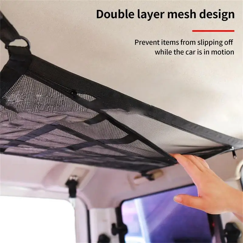 Car Ceiling Storage Net Auto Roof Mesh Net Roof Storage Organizer With Cellular Network Design For SUV Car Automobile Net Pocket
Car Ceiling Storage Net Auto Roof Mesh Net Roof Storage Organizer With Cellular Network Design For SUV Car Automobile Net Pocket