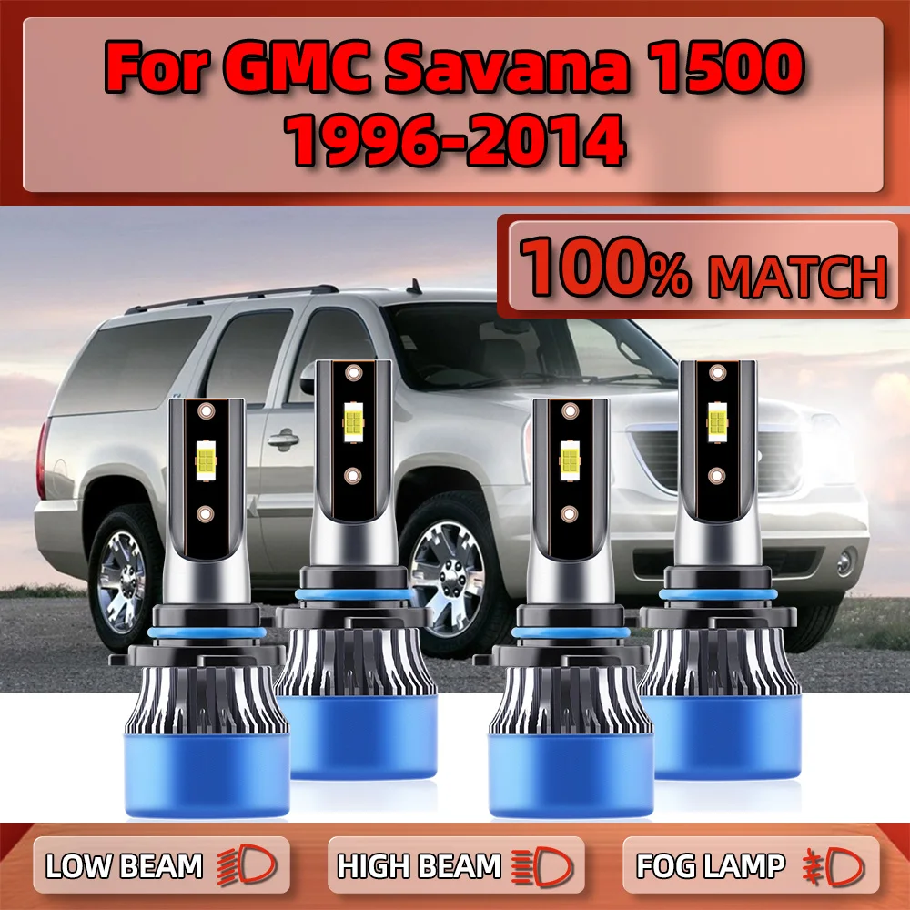 

Canbus LED Headlight Bulbs 240W 40000LM Auto Headlamps 12V Turbo Auto Lamps For GMC Savana 1500 1996-2010 2011 2012 2013 2014